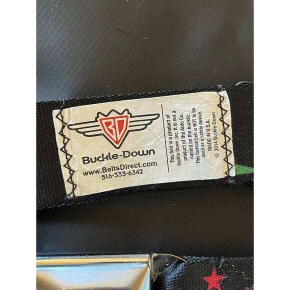 FORD MUSTANG Pony Seatbelt  Belt California Bear Flag BUCKLE DOWN one size 26-42 - Picture 4 of 5